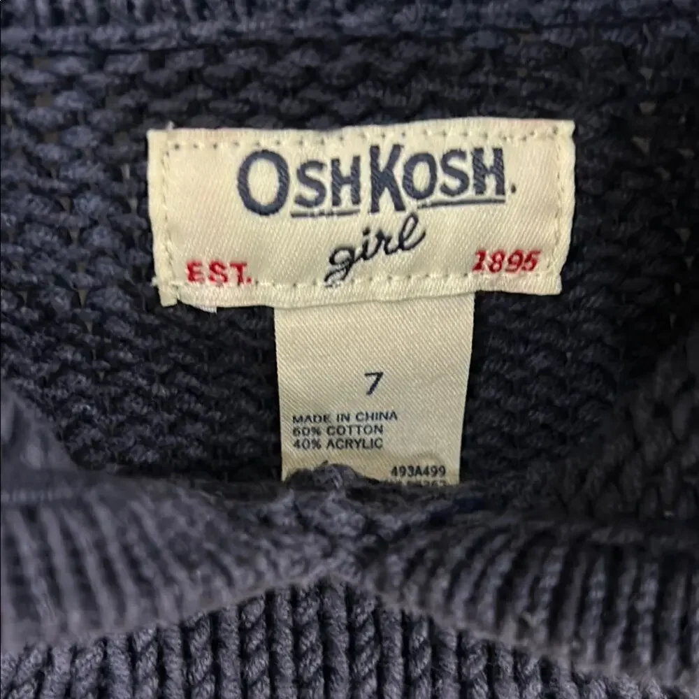 Osh Kosh Girl Hooded Poncho with Fringe - 7